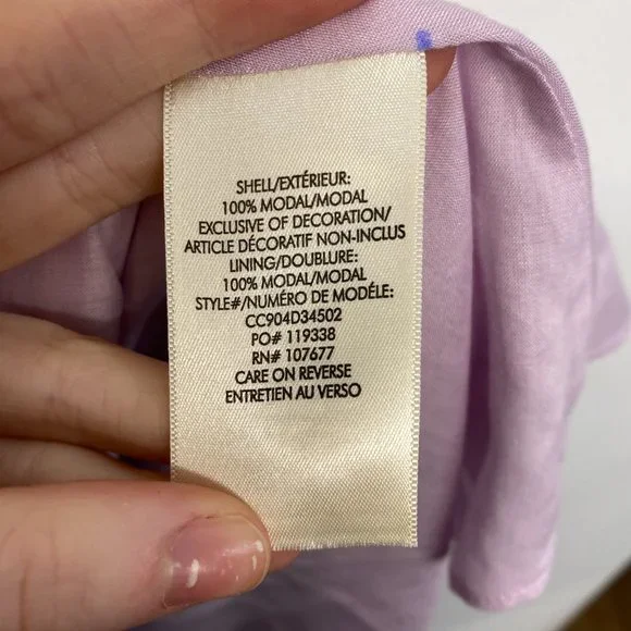 Alice + Olivia Tonie Tiered Floral Mini Dress Purple Women's 0 Eyelet Lace - Picture 11 of 13